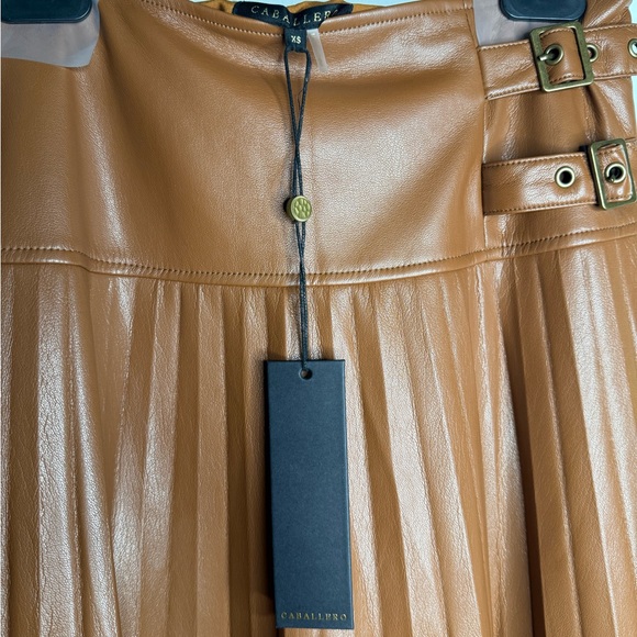 Caballero - Vegan Leather - Hendrix Skirt - Tobacco - NWT - Picture 3 of 8